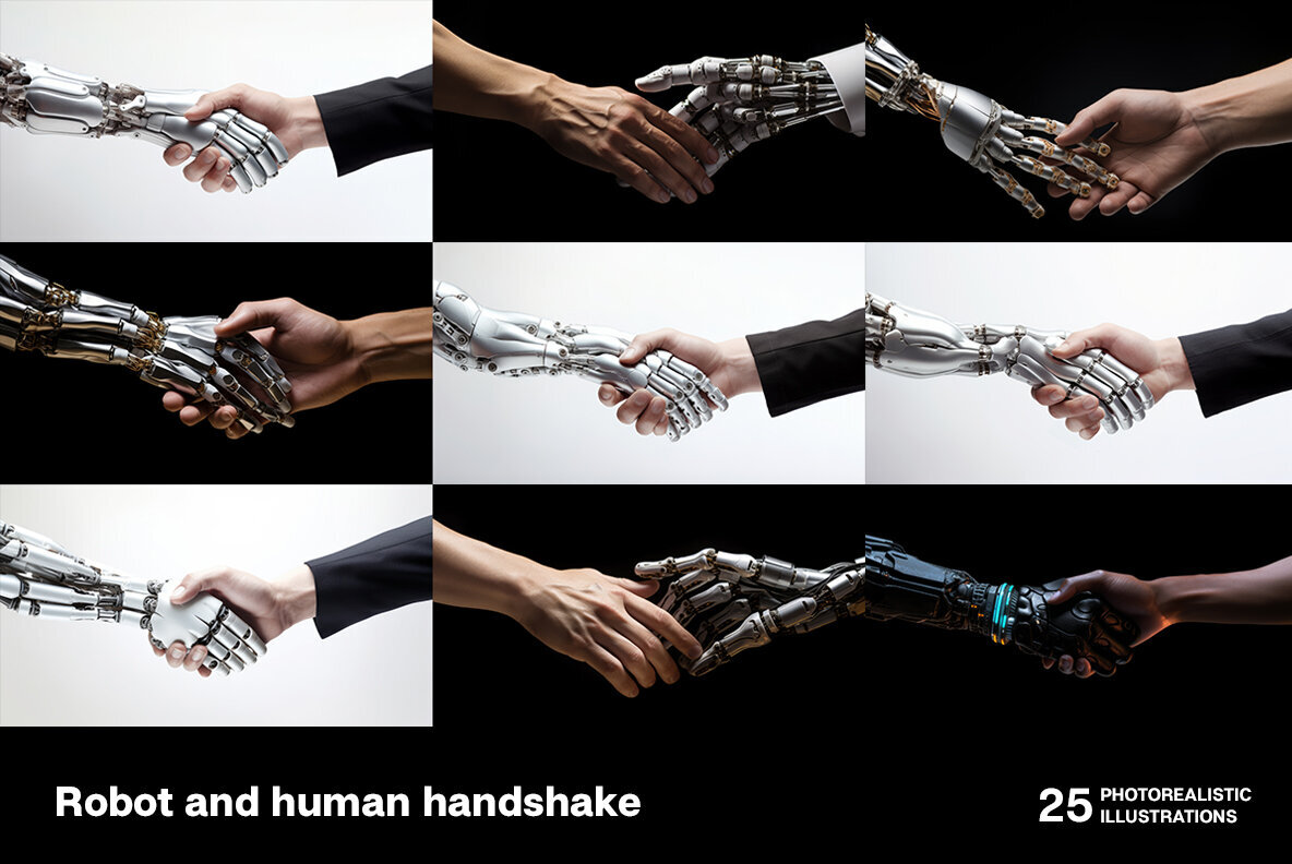 Robot and human handshake 2