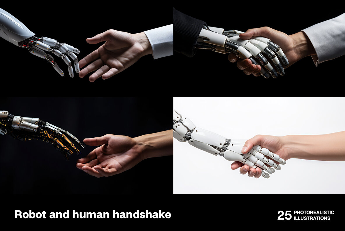 Robot and human handshake 4