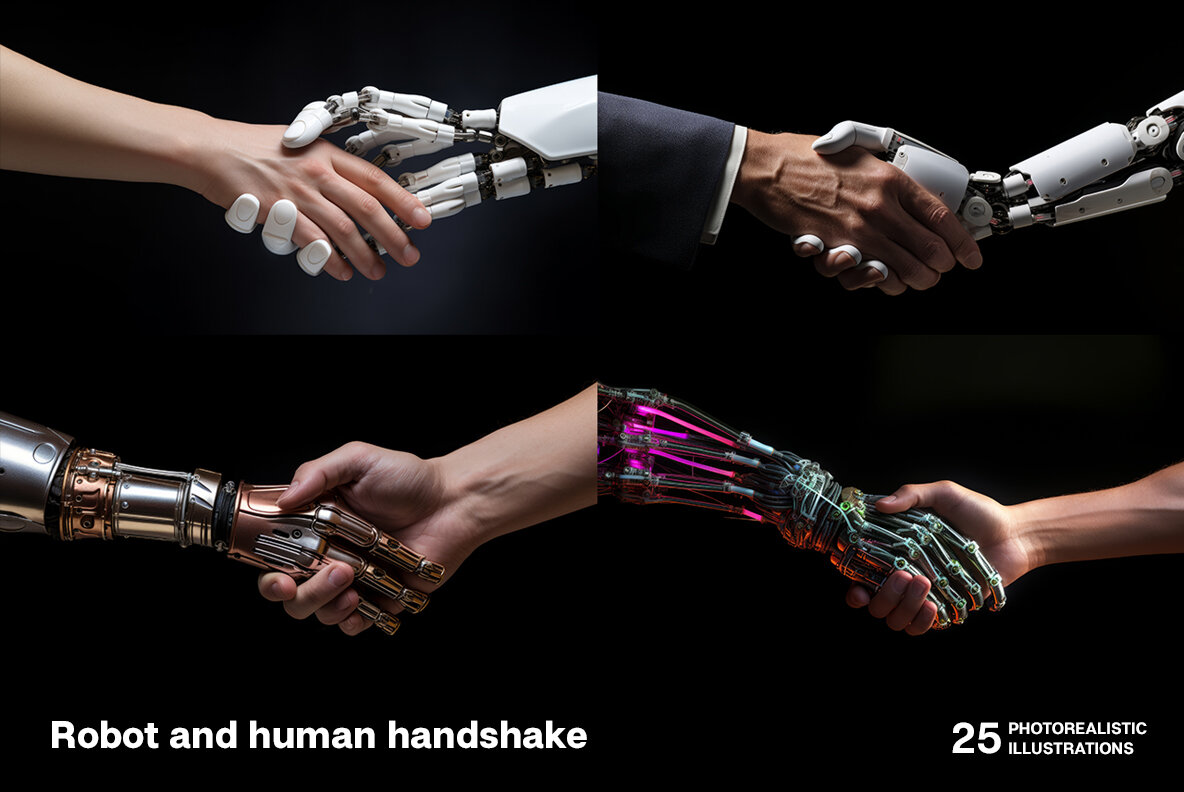Robot and human handshake 5