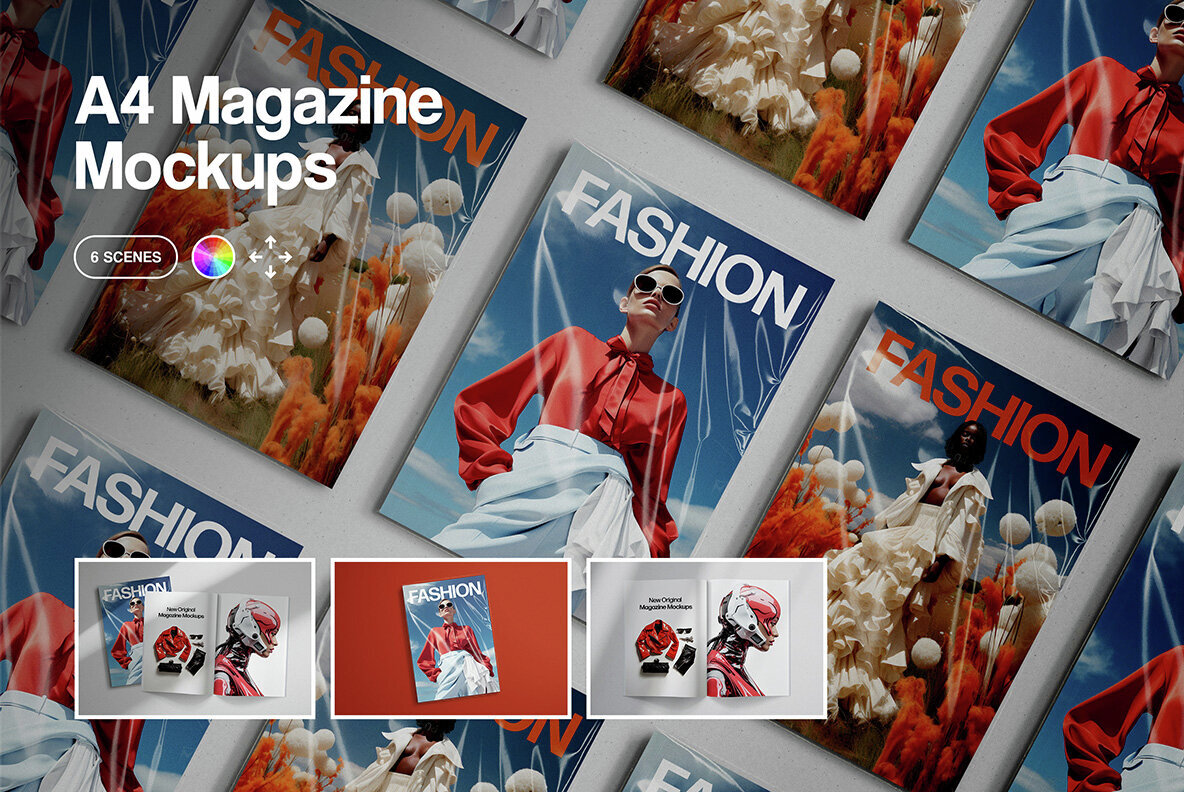 A4 Magazine Mockups 1