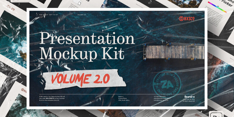 16x9 Presentation Mockup Kit Vol 2 0