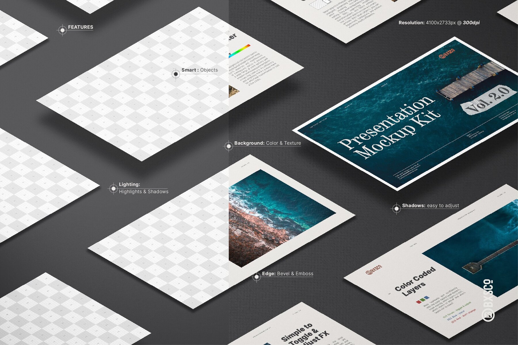 16x9 Presentation Mockup Kit Vol 2 0 2