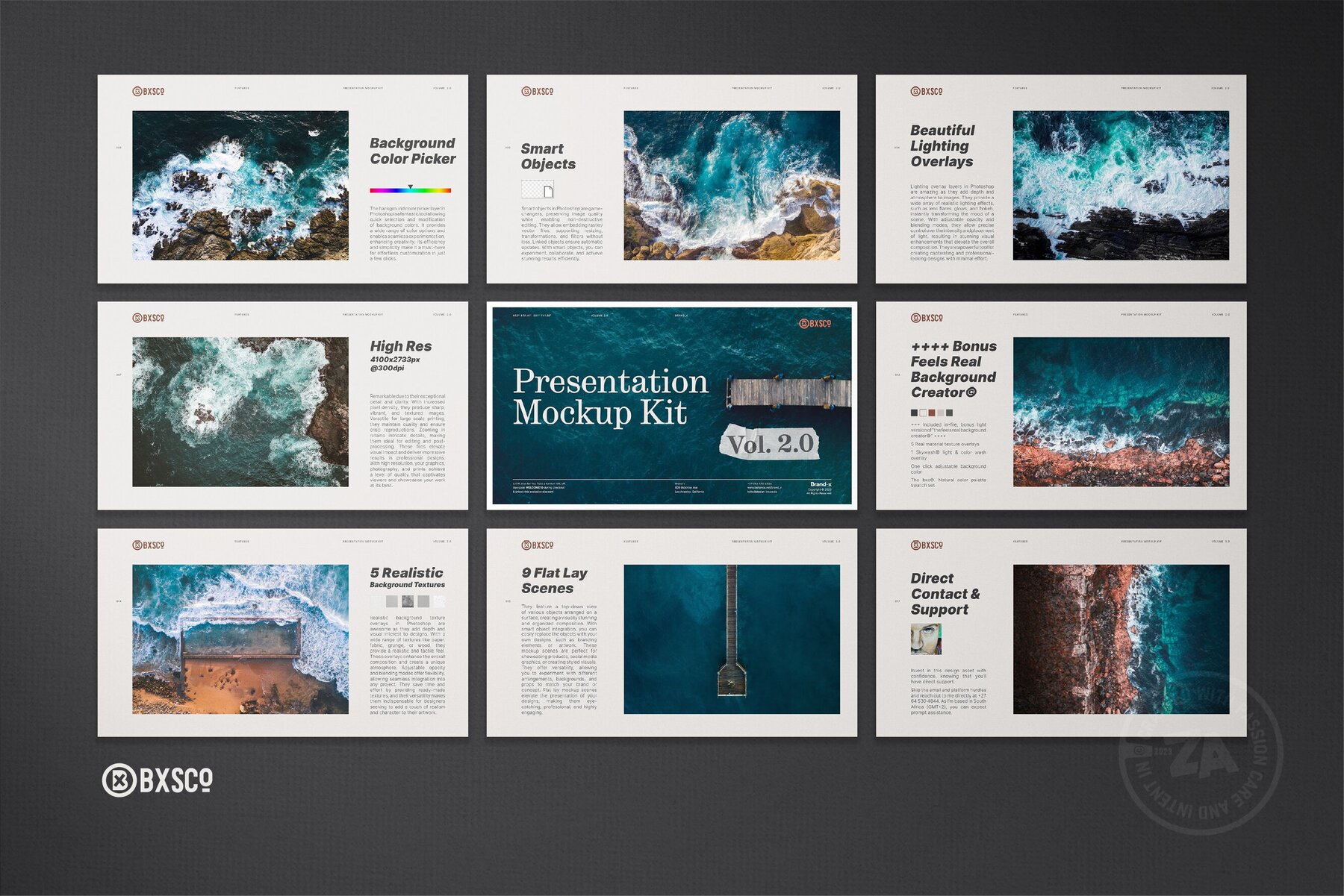 16x9 Presentation Mockup Kit Vol 2 0 5