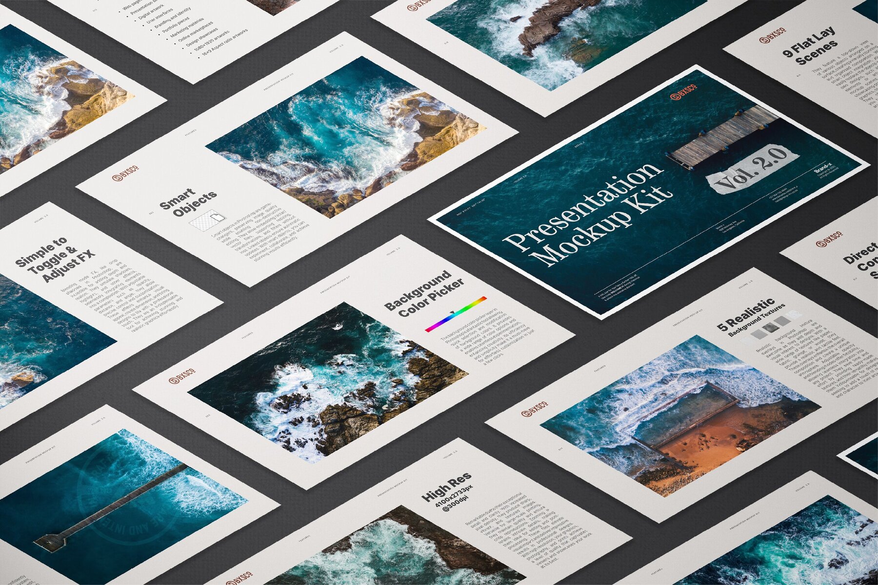 16x9 Presentation Mockup Kit Vol 2 0 14