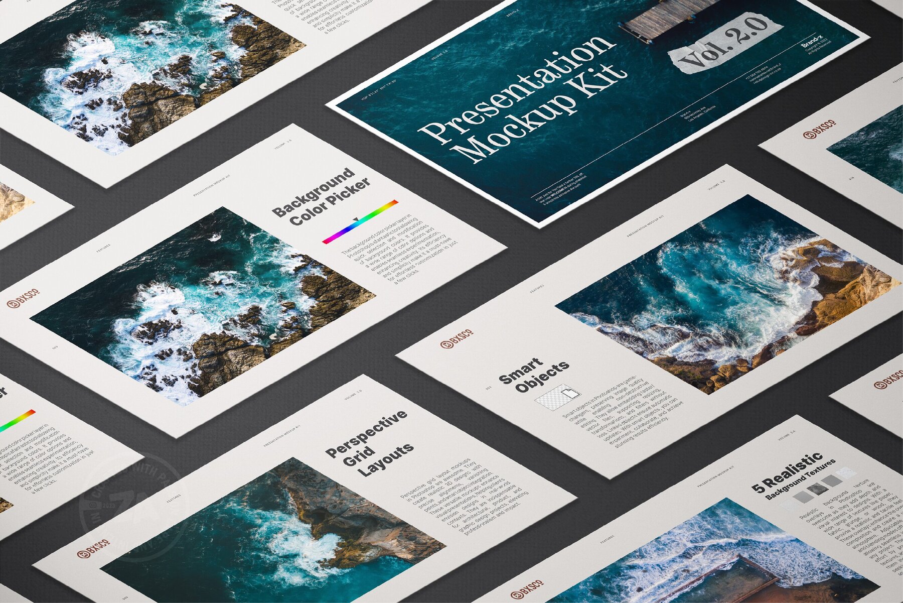 16x9 Presentation Mockup Kit Vol 2 0 15