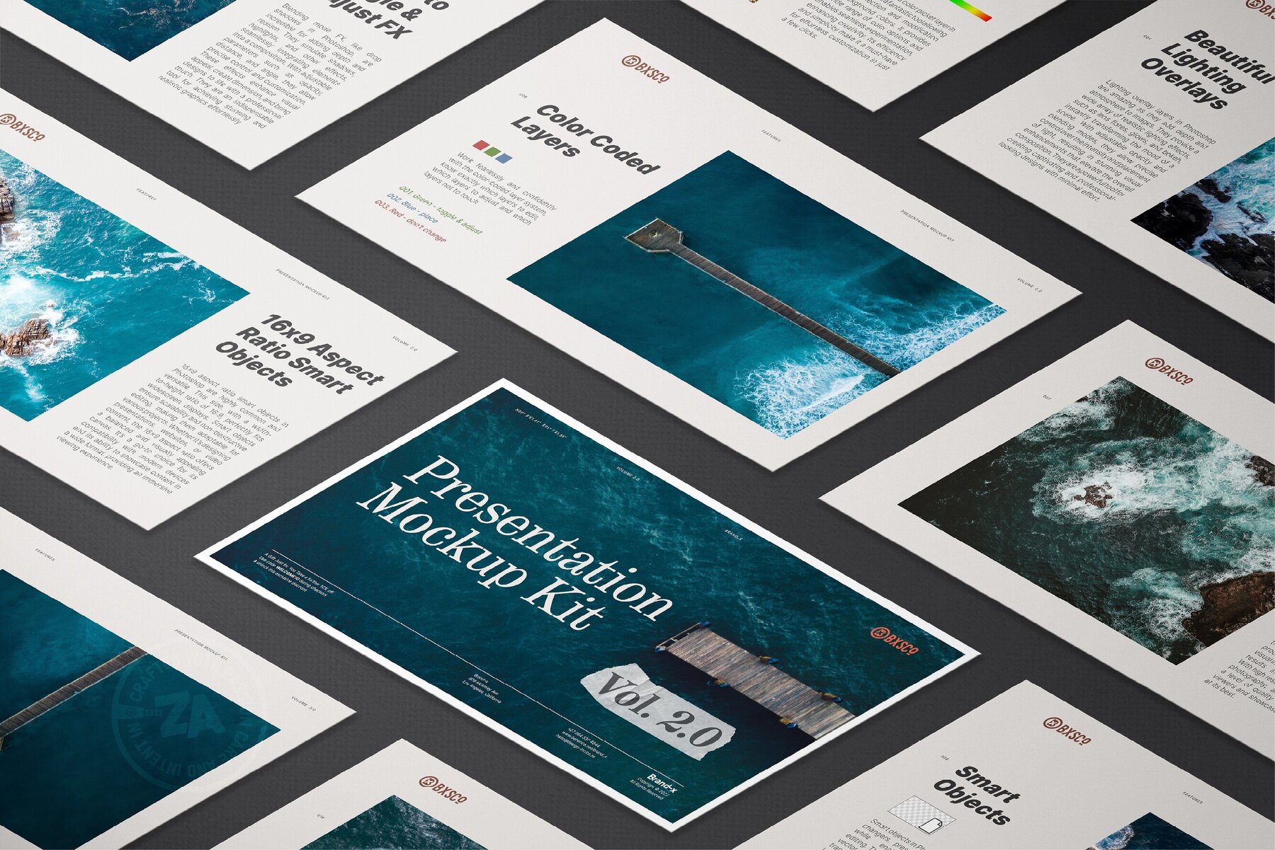 16x9 Presentation Mockup Kit Vol 2 0 17