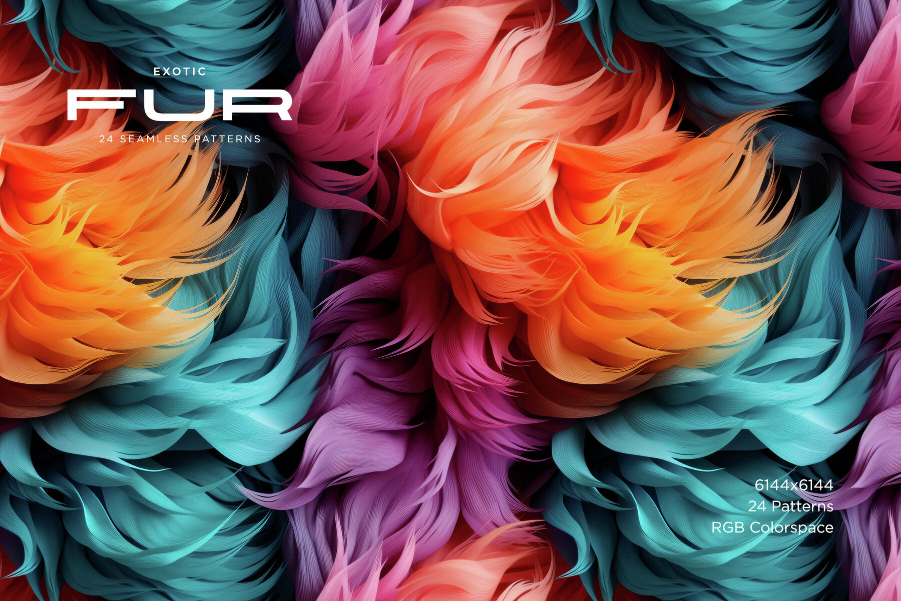 Exotic Fur   24 Seamless Patterns 10