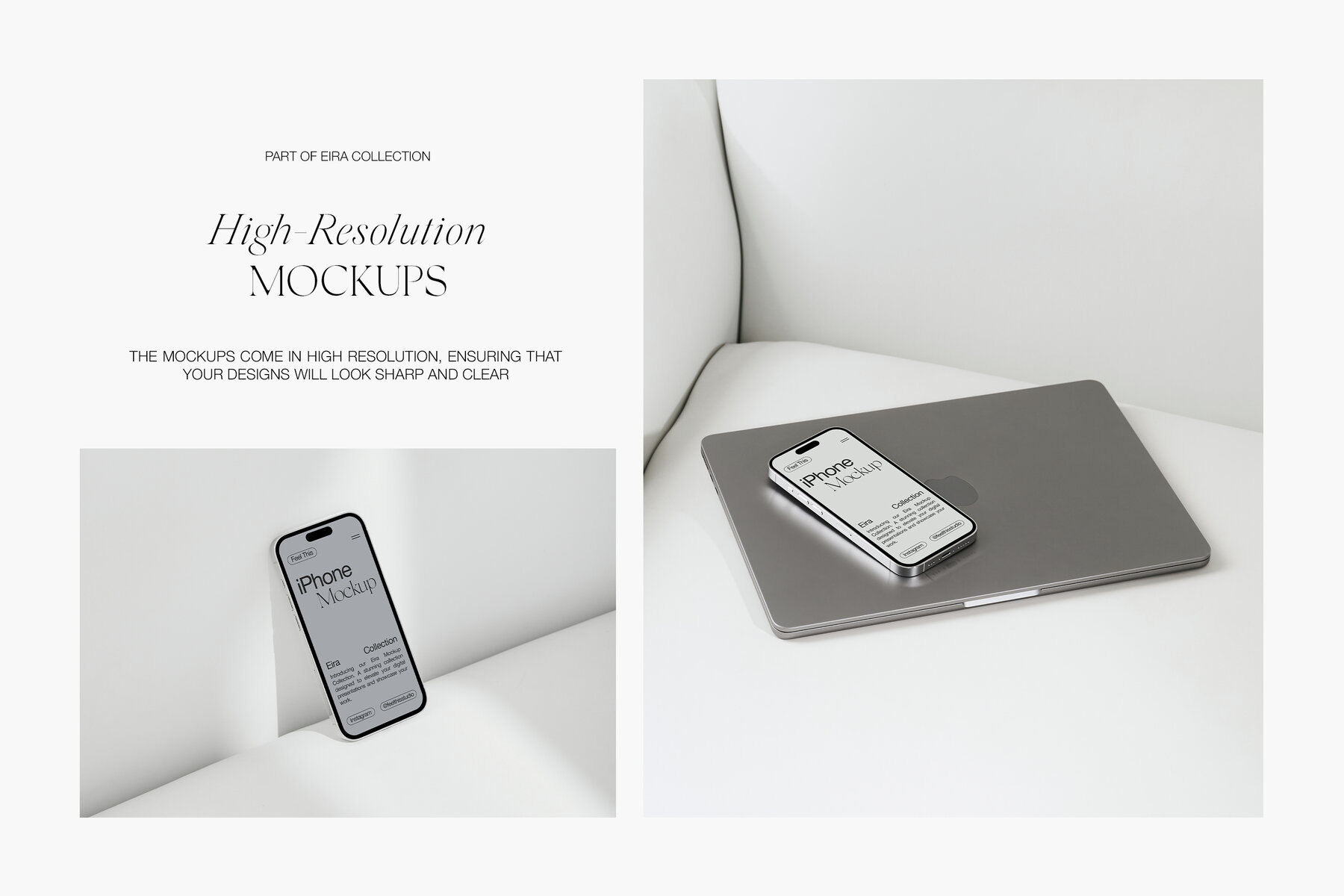 iPhone 14 Pro Silver Mockups 6