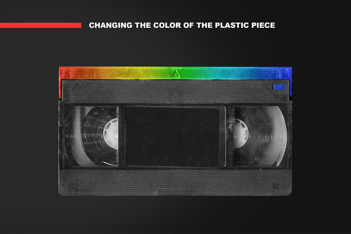 Old VHS Video Cassette Mockup Pack 7