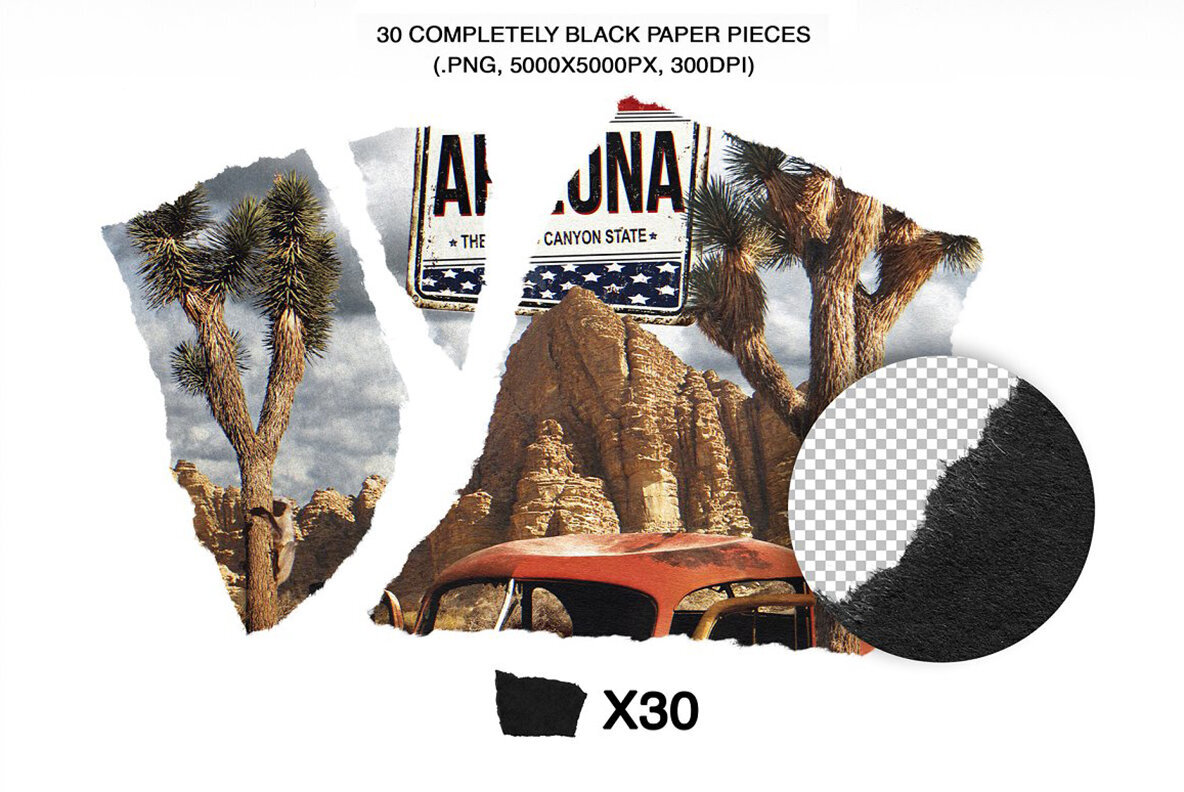 Torn   Ripped Paper Texture Pack 2