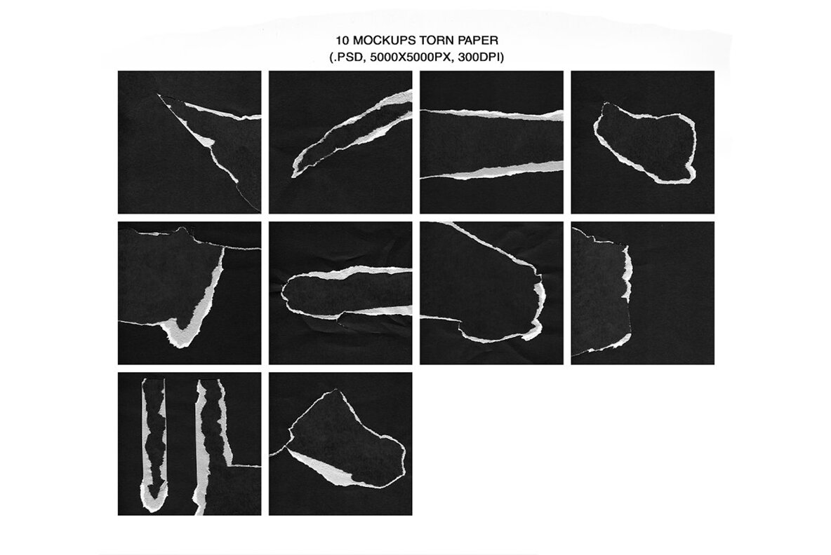 Torn   Ripped Paper Texture Pack 6