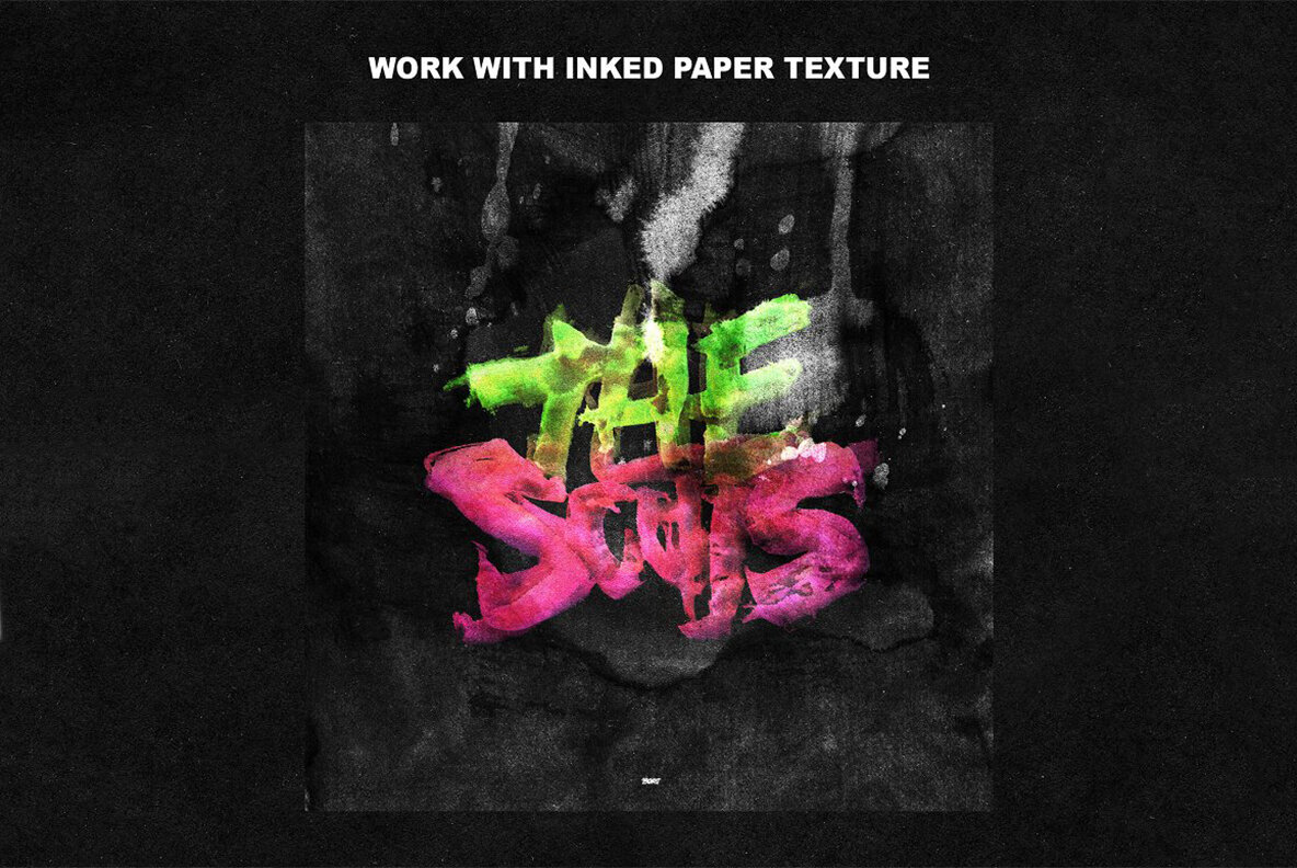 Inked Paper Texture Pack 3