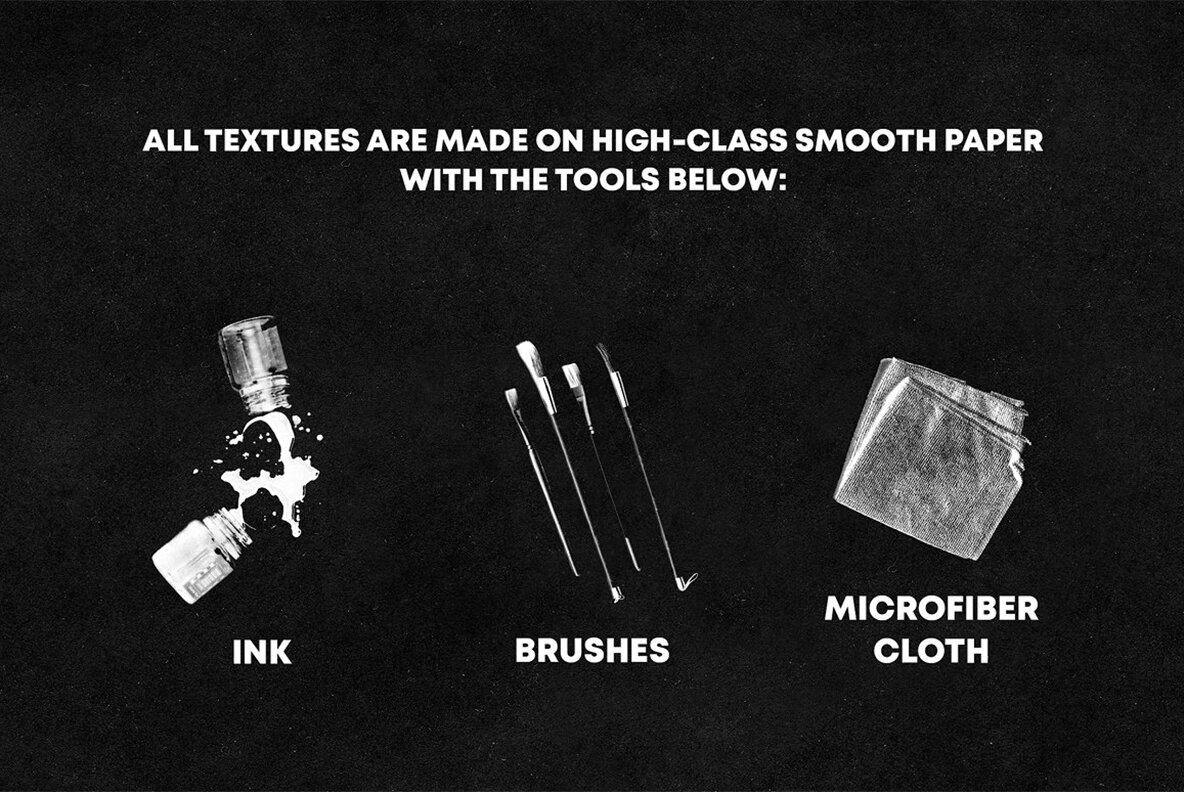 Inked Paper Texture Pack 4