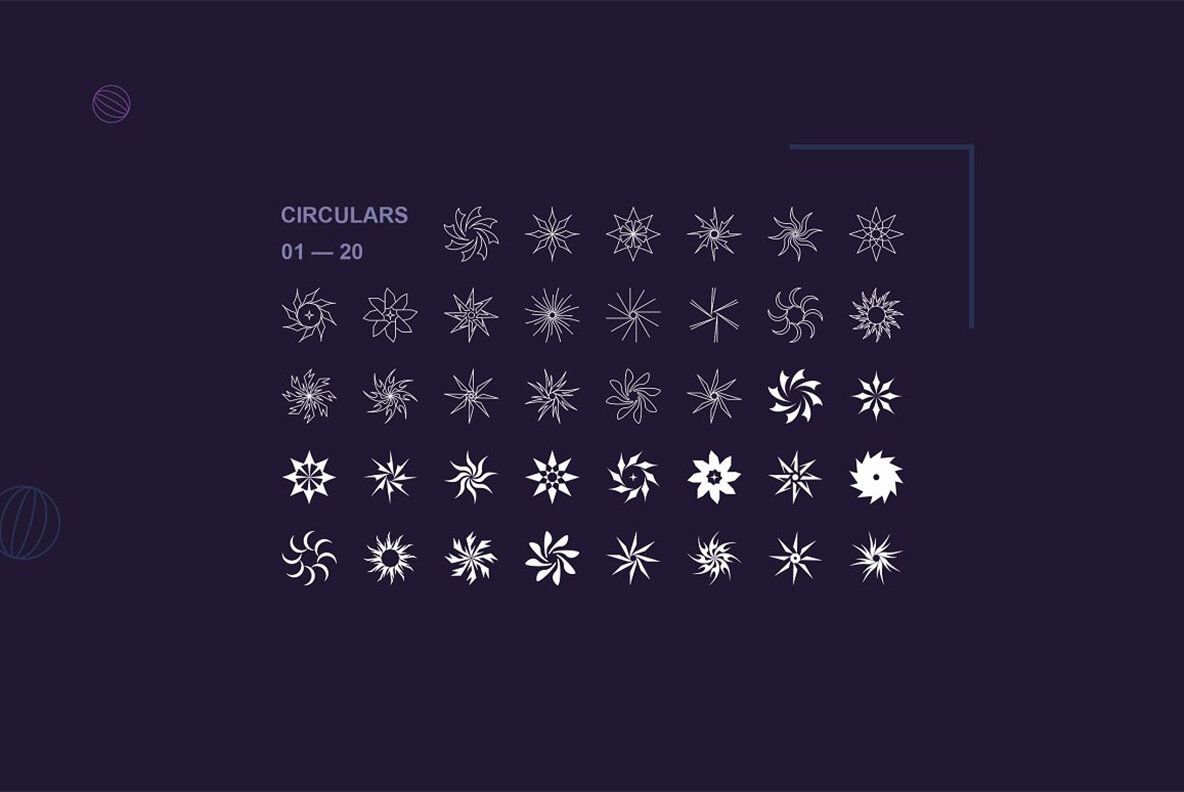 Abstract Geometric Shapes Pack 6