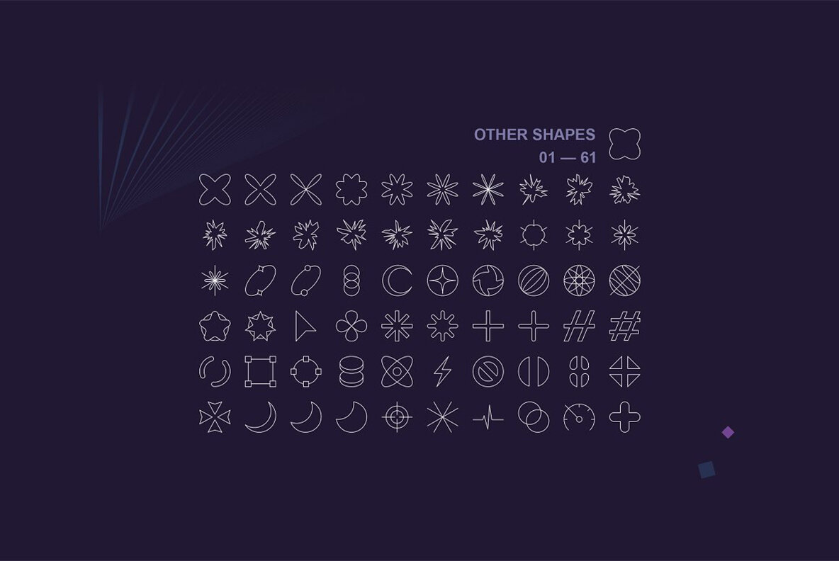 Abstract Geometric Shapes Pack 7