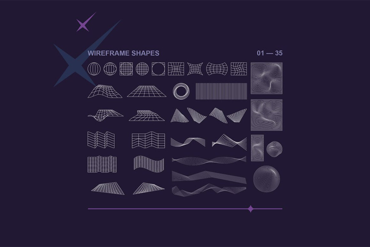 Abstract Geometric Shapes Pack 14