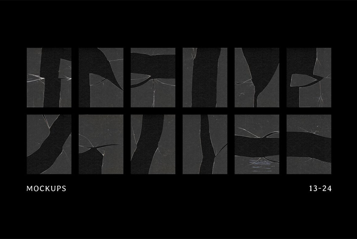 Broken Glass Mockups   Textures Pack 9