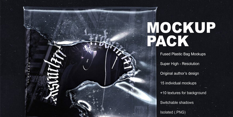 Fused Plastic Bag Mockup Pack