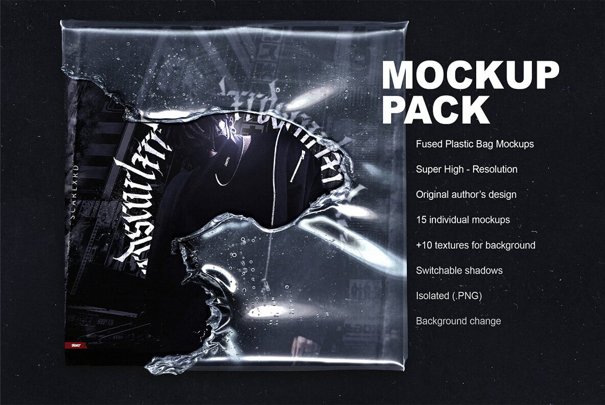 Fused Plastic Bag Mockup Pack 1