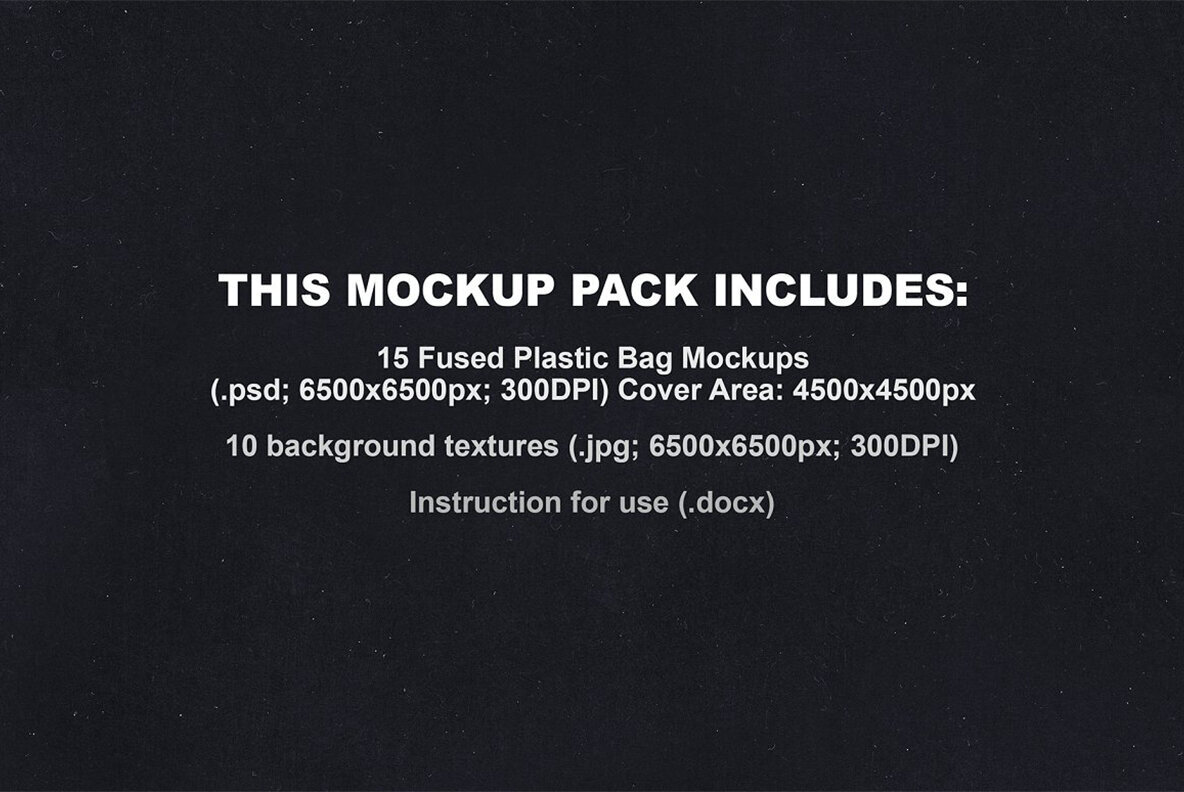 Fused Plastic Bag Mockup Pack 2