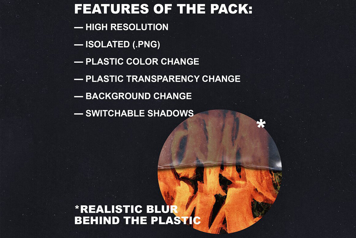 Fused Plastic Bag Mockup Pack 5