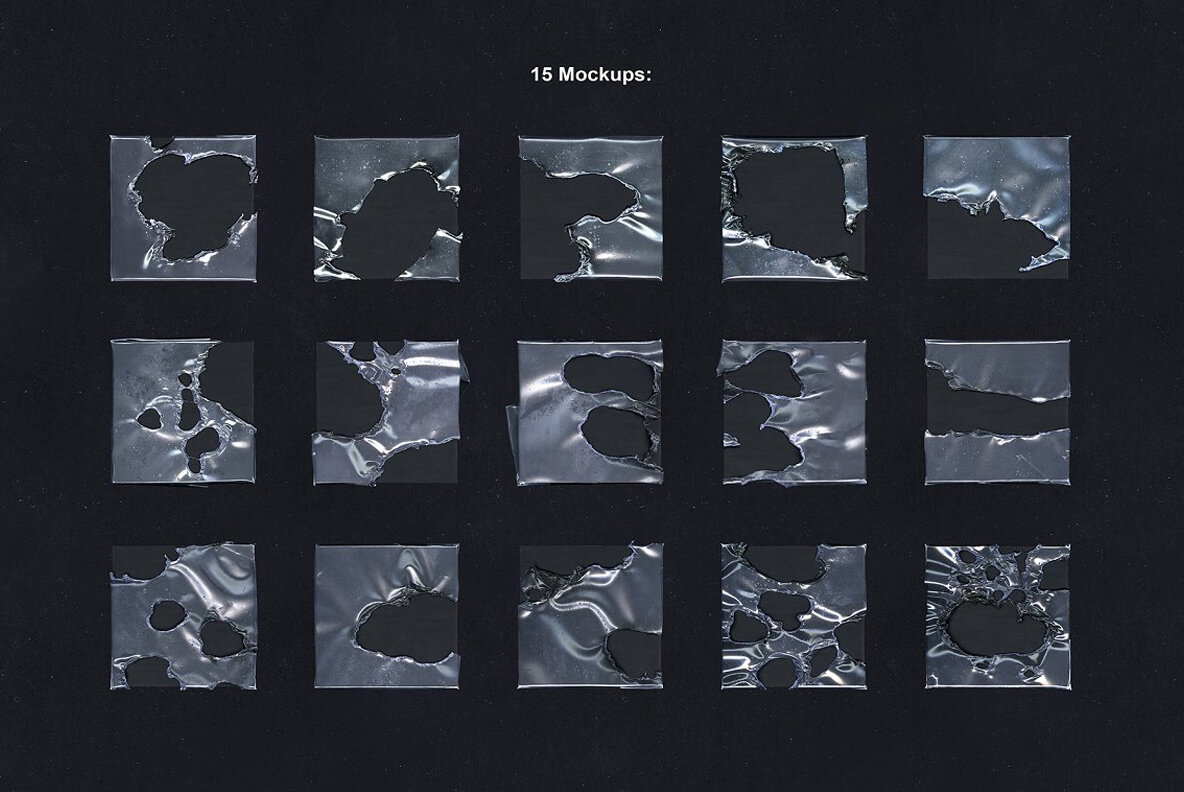 Fused Plastic Bag Mockup Pack 6