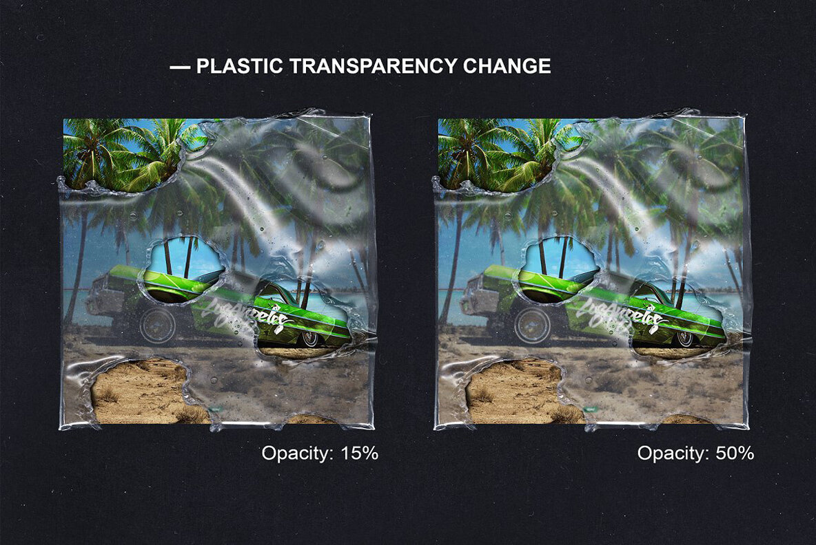 Fused Plastic Bag Mockup Pack 10