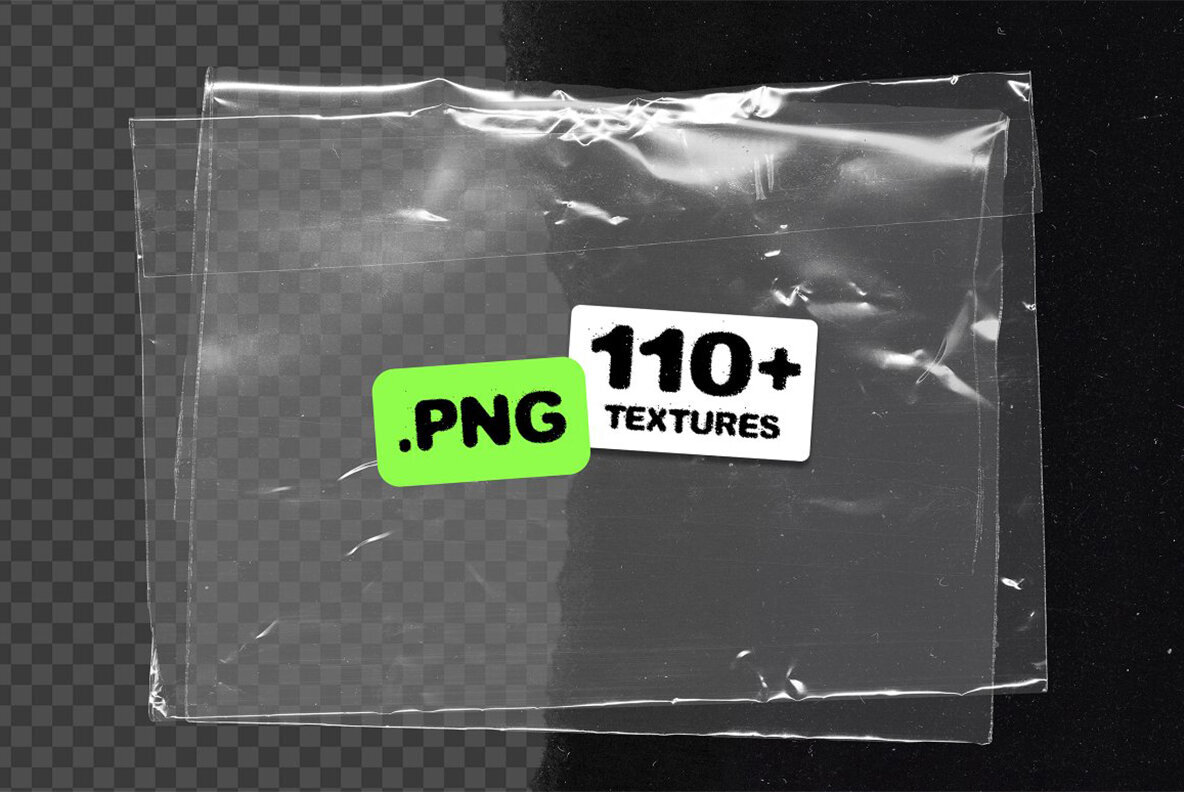 Plastic Bag Wrap PNG Texture Pack 1