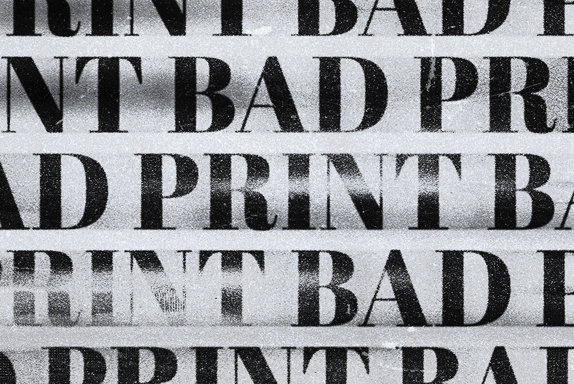 Bad Print Text   Logo Effect 5