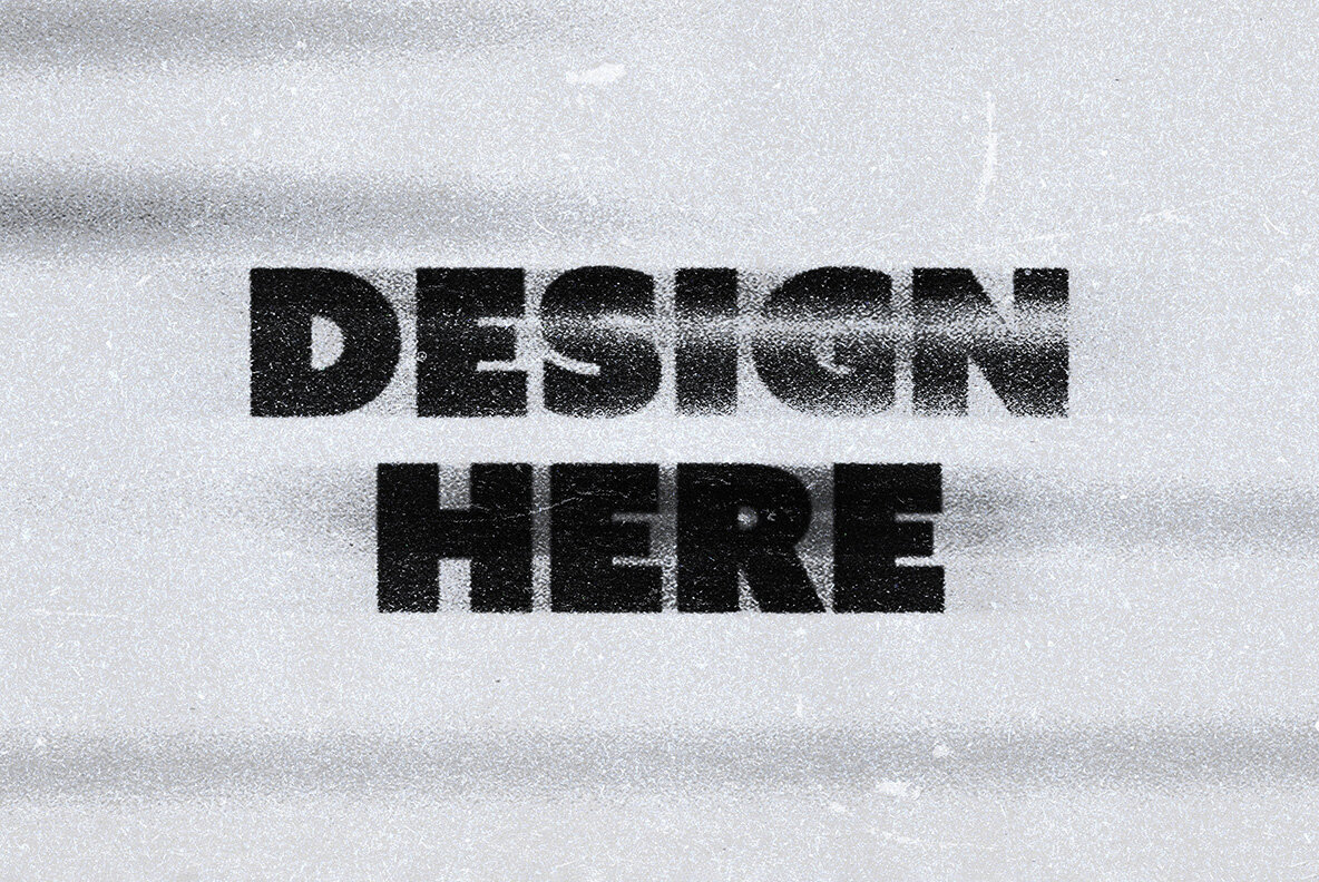 Bad Print Text   Logo Effect 7