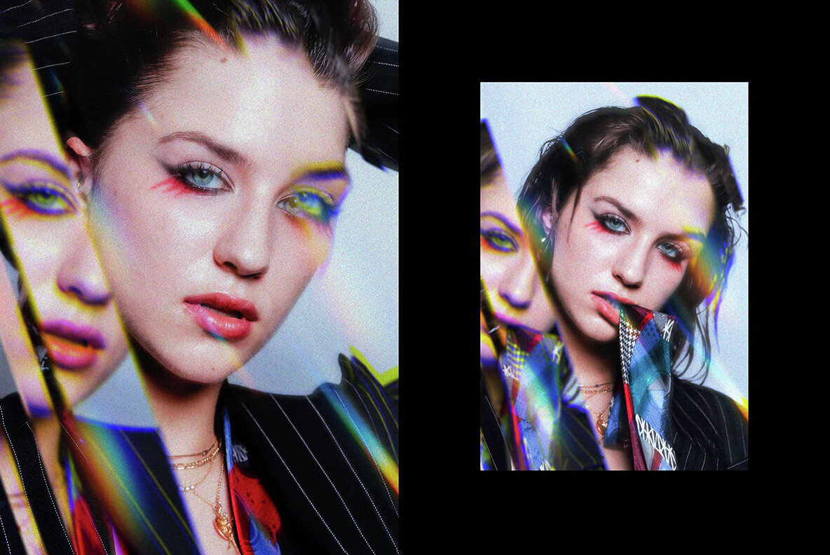 Prismatic Chrome Lens Photo Effect 3