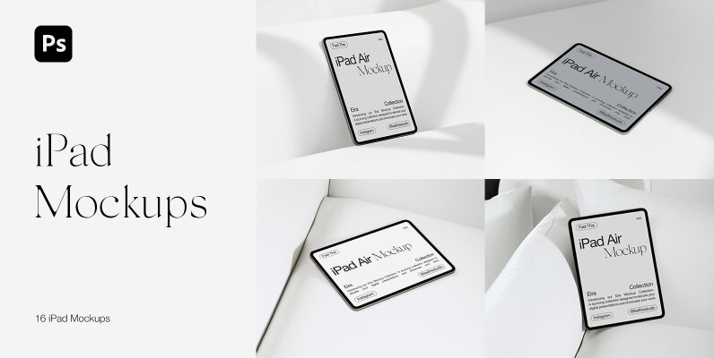 iPad Air   MacBook Air M2 Mockups