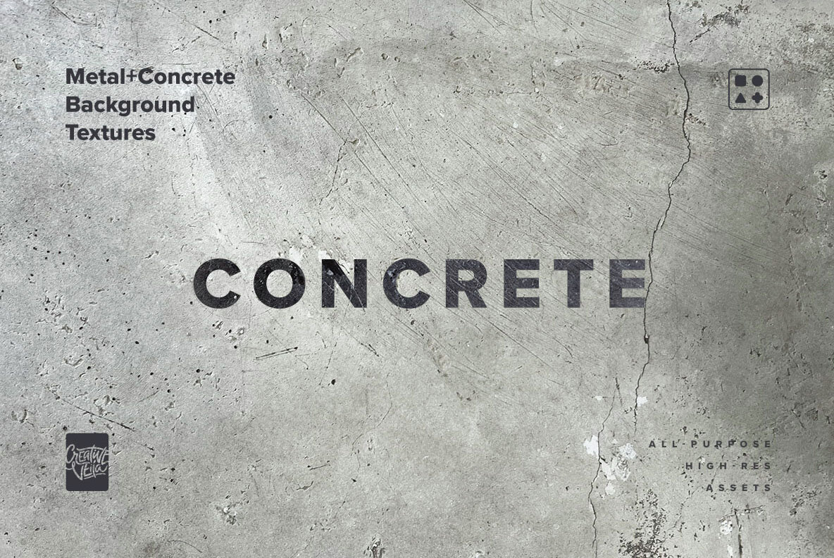 Brutalist Metal and Concrete Background Textures 3