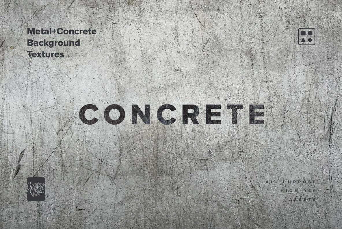 Brutalist Metal and Concrete Background Textures 6