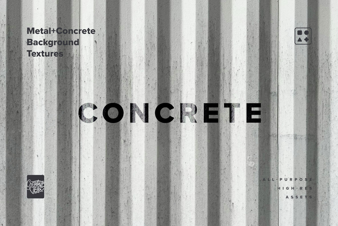 Brutalist Metal and Concrete Background Textures 9