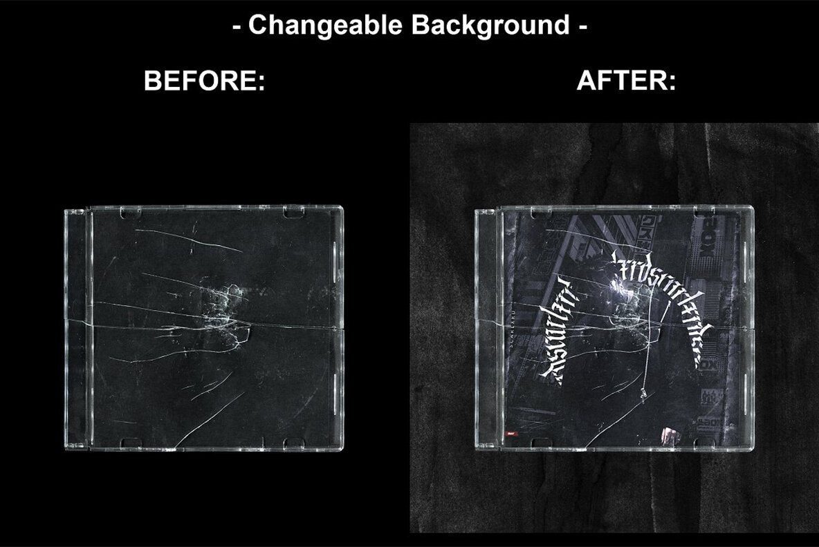 Music CD Cover Mockup Pack 3