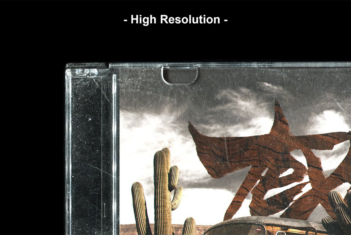 Music CD Cover Mockup Pack 4