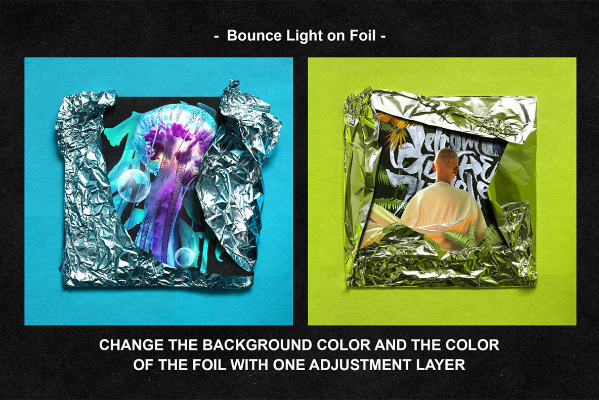 Metallic Wrap Mockup Pack 4