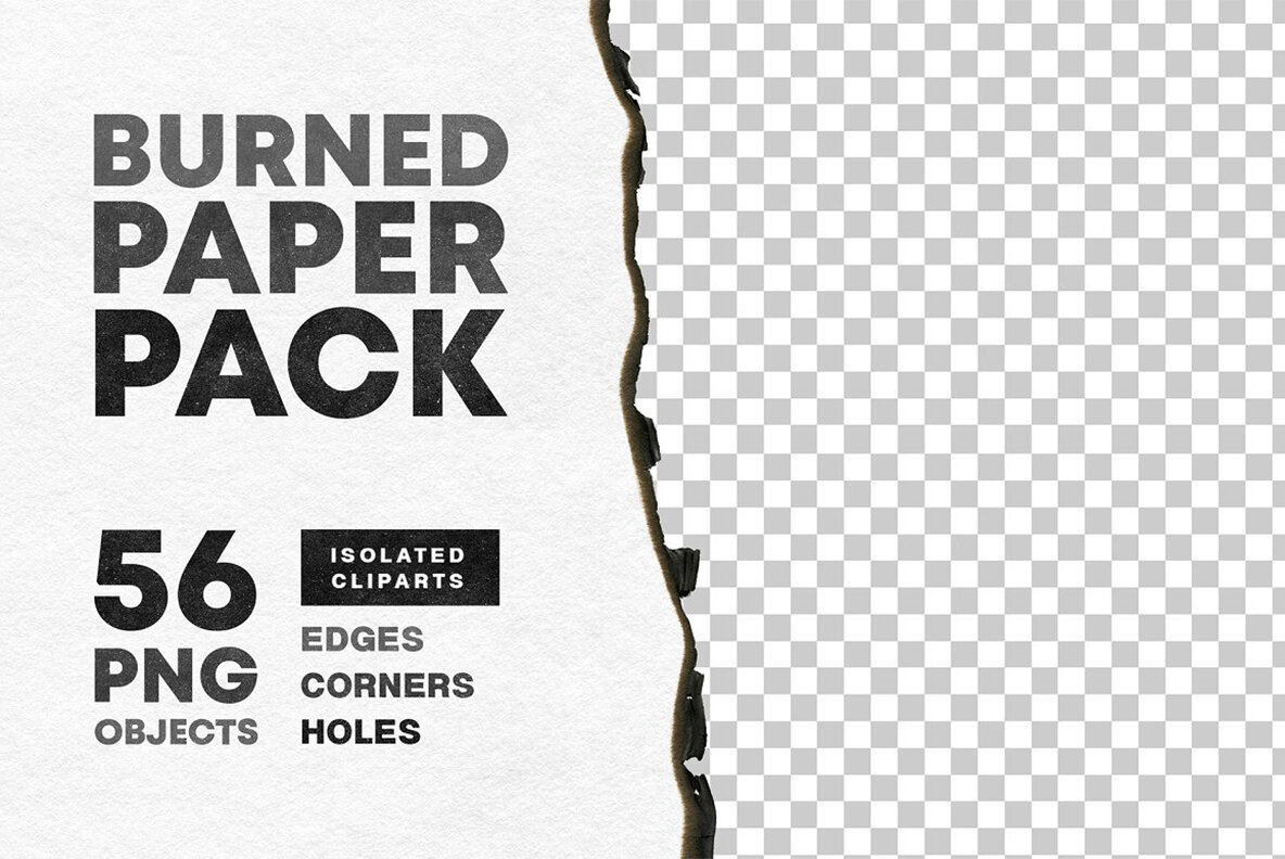 Burned Paper Edges Pack 1