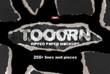 Tooorn   Series of Torn Paper Mockup