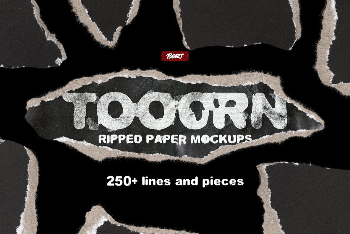 Tooorn   Series of Torn Paper Mockup 1