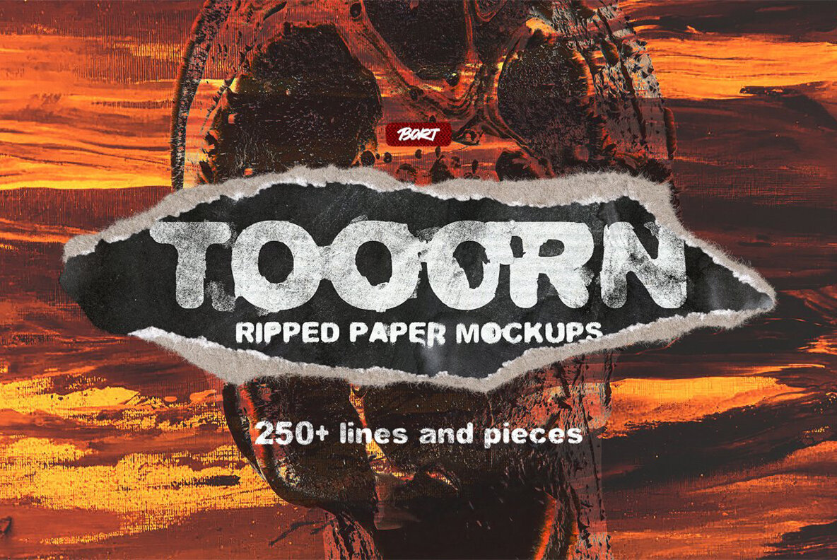 Tooorn   Series of Torn Paper Mockup 2