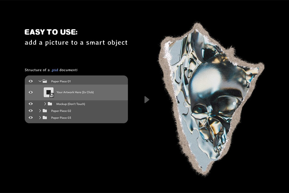 Tooorn   Series of Torn Paper Mockup 8