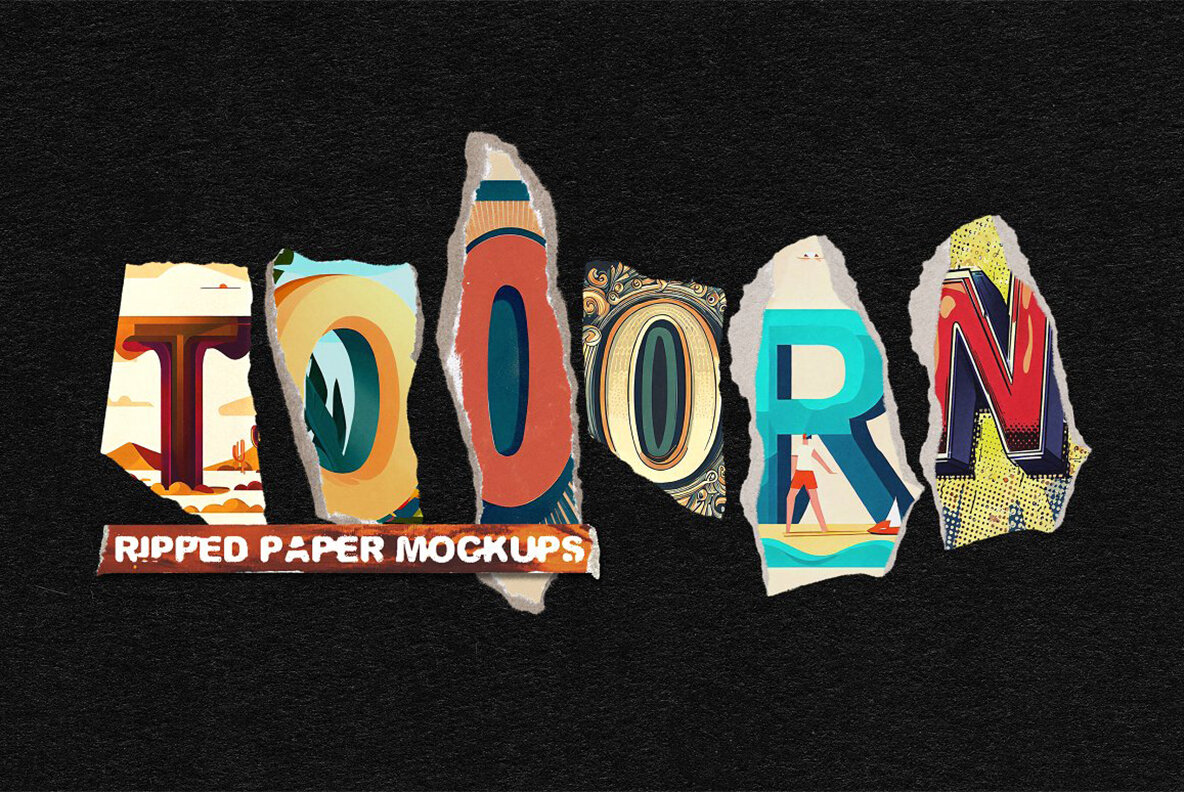 Tooorn   Series of Torn Paper Mockup 12