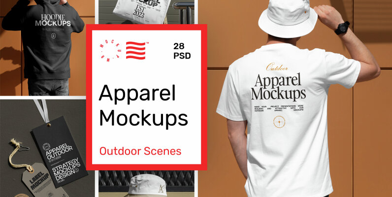 Apparel Mockups   Outdoor Scenes