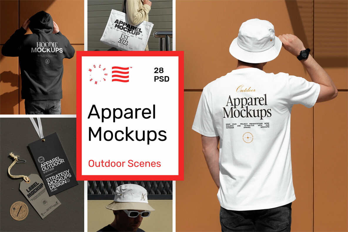 Apparel Mockups   Outdoor Scenes 1