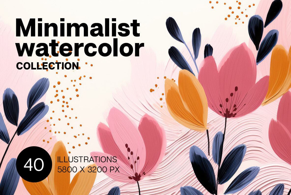 Minimalist watercolor 1