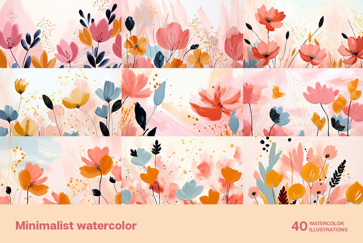 Minimalist watercolor 2