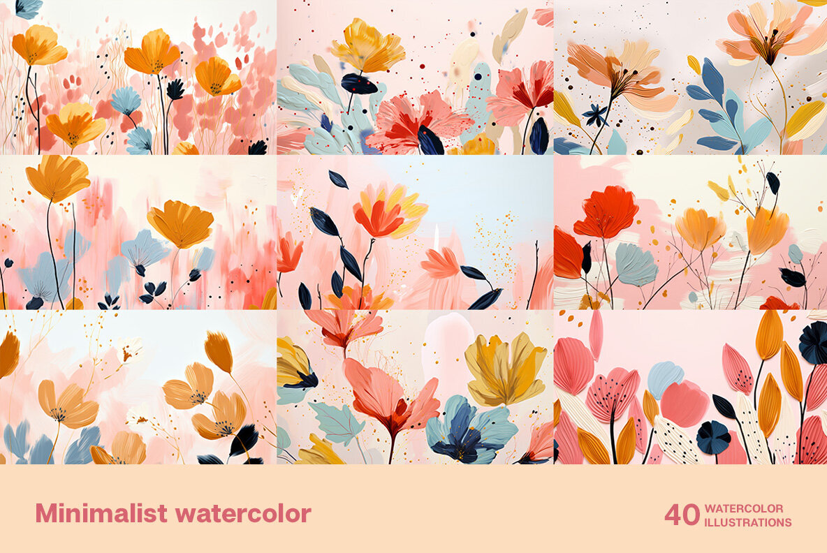 Minimalist watercolor 3