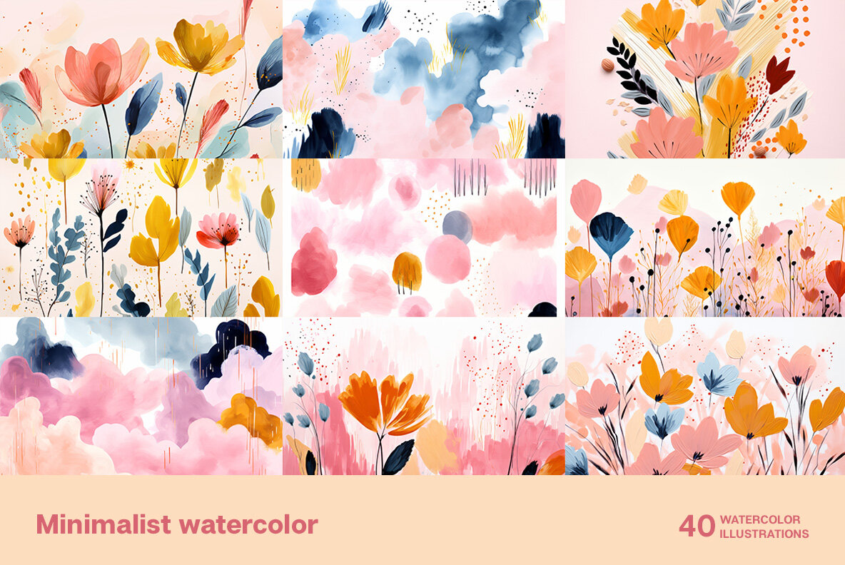 Minimalist watercolor 4